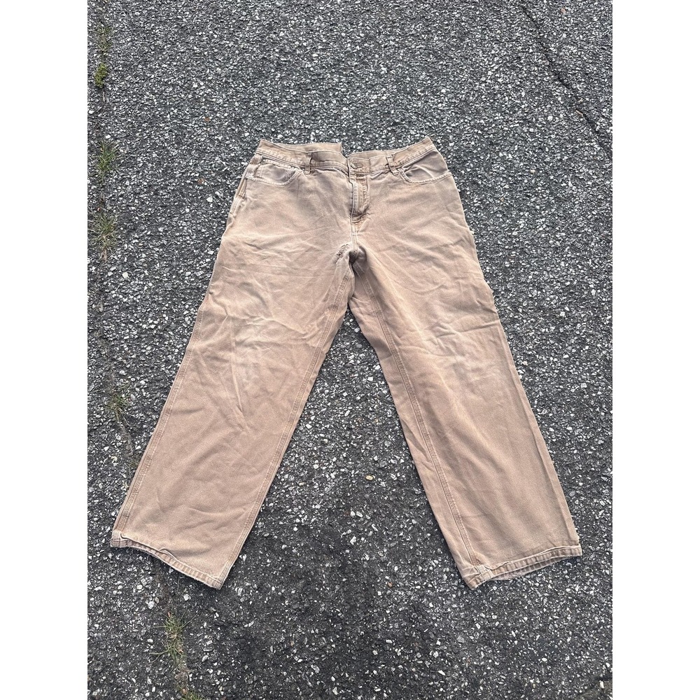 Patagonia Pants Mens 38 Beige Organic Cotton Carpenter 28" Inseam Workwear